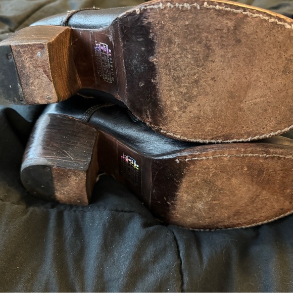 Vintage Leather Lace-Up Boots - Picture 2 of 7